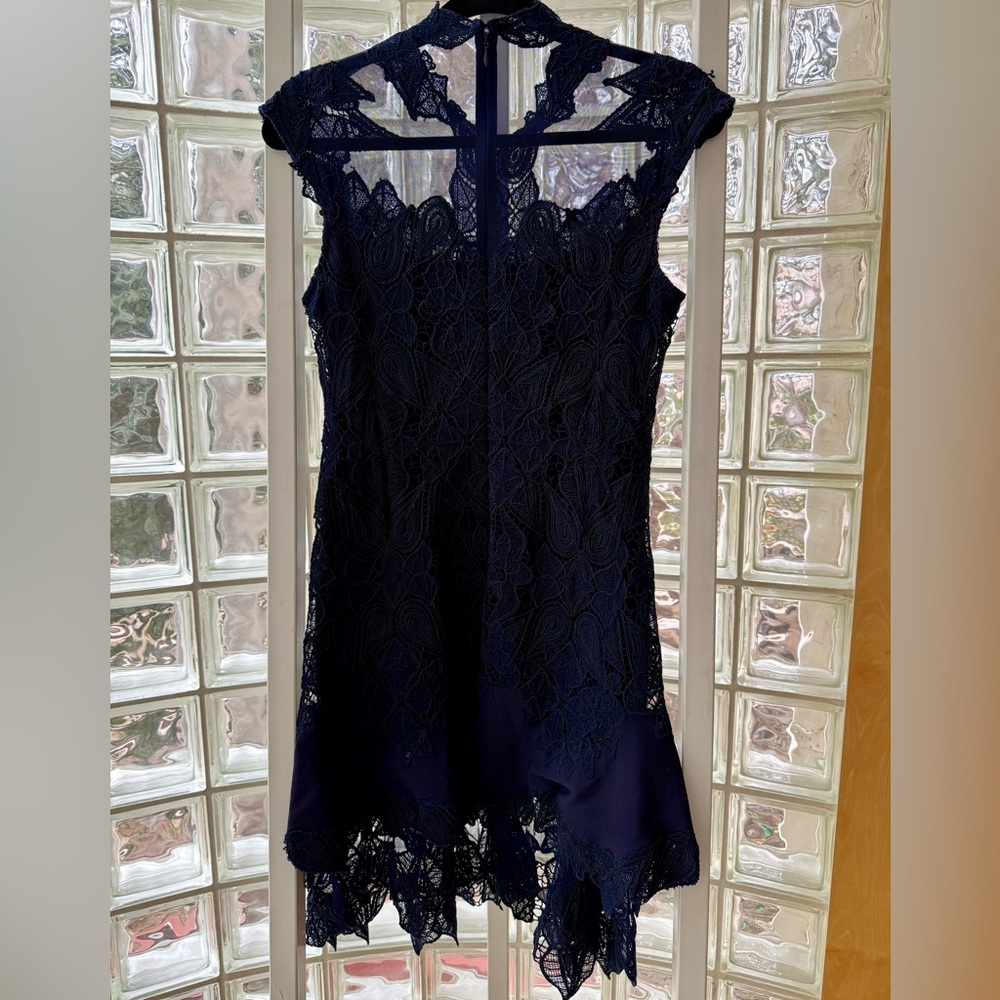 Jonathan Simkhai Navy Lace Mini Dress never worn